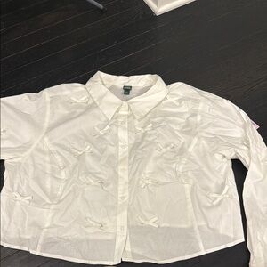 Wild Fable Ivory Collared Shirt
